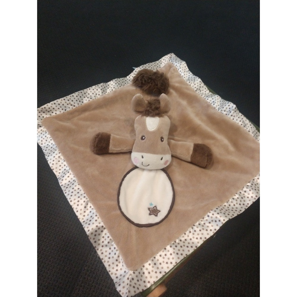 Douglas Baby Lovey Lovy Moose Brown Beige Stars